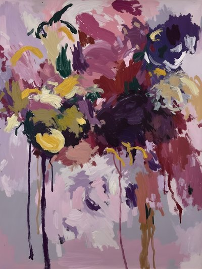 Flores abstratas vibrantes de Edie