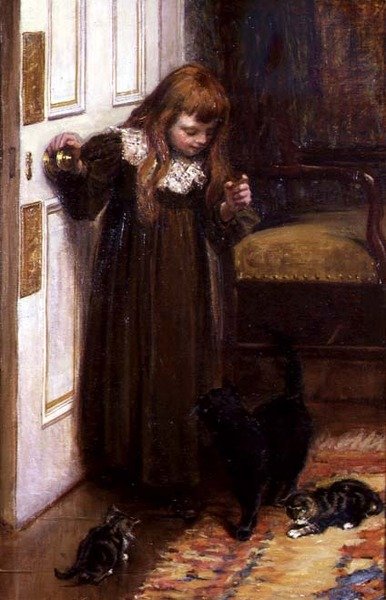Brincando com os gatinhos de Edith F. Grey