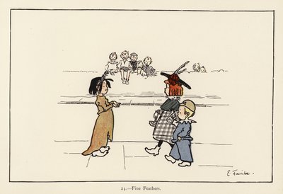 Penas finas (cor litho) de Edith Farmiloe