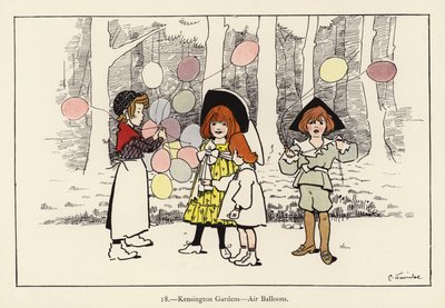 Jardins de Kensington, balões de ar de Edith Farmiloe