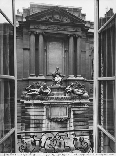 Vista da Fonte das Quatro Estações, parte central, rue de Grenelle, 1739-46 (detalhe) (ver também 346094, 346095, 346096, 346097) de Edmé Bouchardon