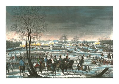 Batalha perto de Hohenlinden, 3 de dezembro de 1800, c1850. de Edme Bovinet