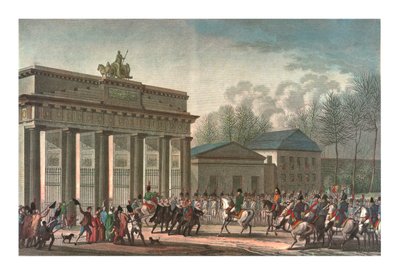 Entrada dos franceses em Berlim, 27 de outubro de 1806, c1850 de Edme Bovinet