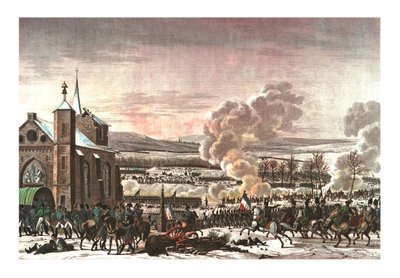 A Batalha de Eylau, 9 de fevereiro de 1807, c1850 de Edme Bovinet