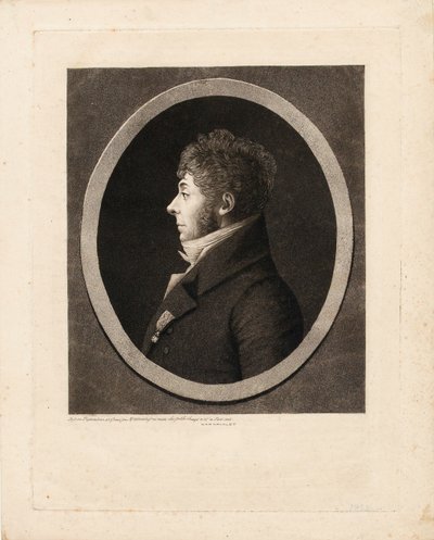 Retrato do compositor Étienne Nicolas Méhul 1763-1817. de Edme Quenedey