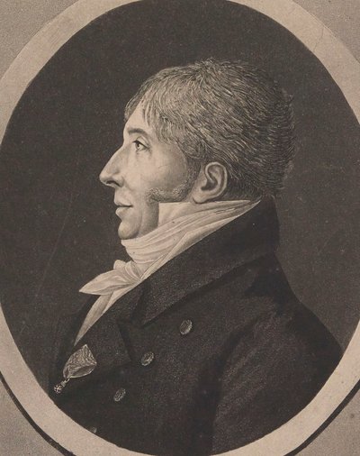 Retrato do compositor Jean-François Le Sueur 1760-1837, 1818. de Edme Quenedey