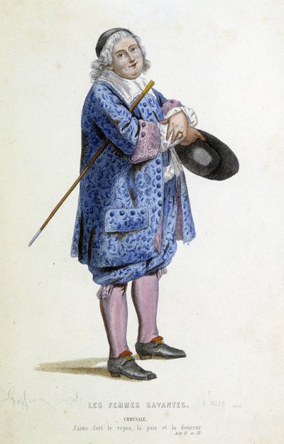 Chrysale, gravada por L.Wolff, século XIX de Edmond A.F. Geffroy