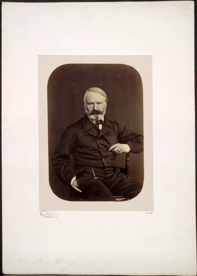 Retrato de Victor Hugo em Guernsey de Edmond Bacot
