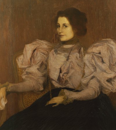 Retrato de Madame Besnard, c.1896 (óleo sobre tela) de Edmond François Aman Jean