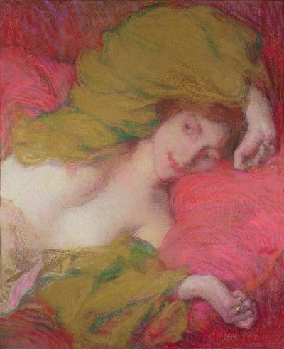 Farniente (pastel sobre papel) de Edmond François Aman Jean