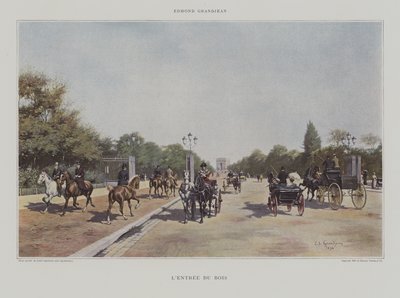 LEntree du Bois (entrada para o Bois de Boulogne) de Edmond Georges Grandjean