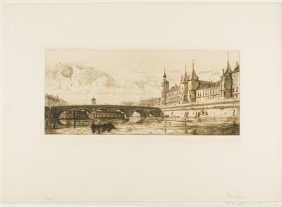 Pont au Change, Paris de Edmond Gosselin