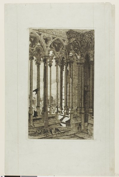 A Galeria de Notre-Dame, Paris de Edmond Gosselin