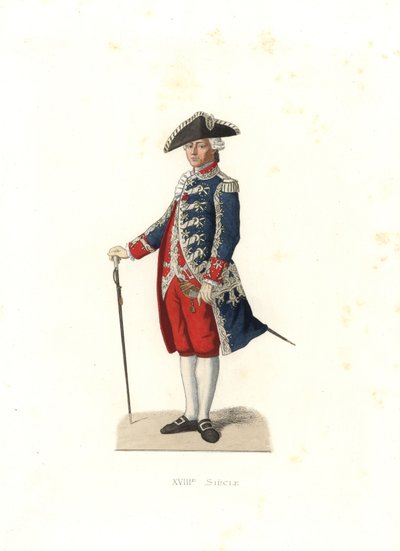 Conde de Vergennes, capitão dos Gardes de la Porte du Roi, França de Edmond Lechevallier Chevignard