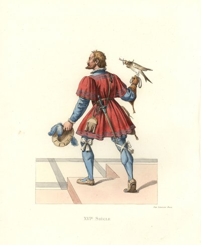 Falconer para Francis I de Edmond Lechevallier Chevignard