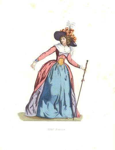 Mulher da moda, França de Edmond Lechevallier Chevignard
