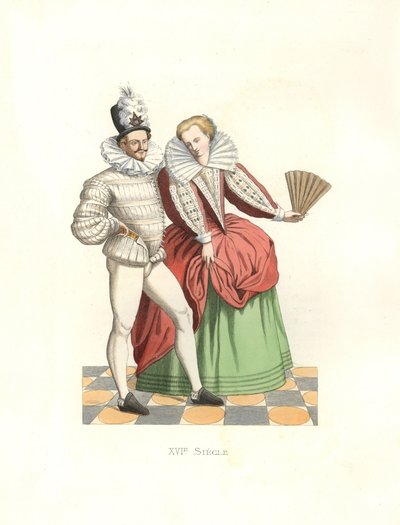 Nobres franceses na corte de Henrique III (1574-1589) de Edmond Lechevallier Chevignard
