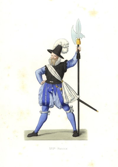 Heinrich Schmid, alabarda suíça de Edmond Lechevallier Chevignard