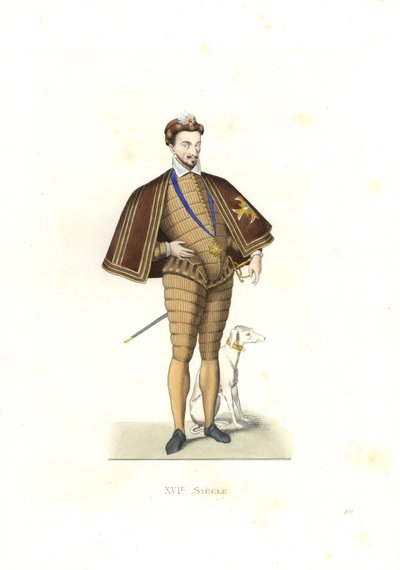 Rei Henrique III de França de Edmond Lechevallier Chevignard