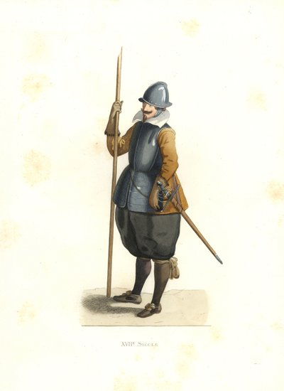 Pikeman, Flandres Francesa de Edmond Lechevallier Chevignard