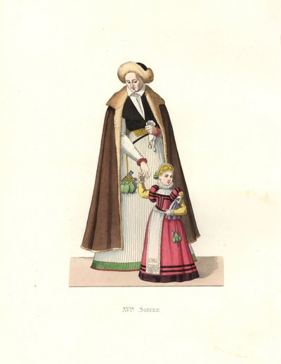 Mulher da Silésia e menina de Edmond Lechevallier Chevignard