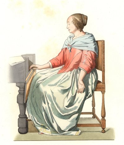 Mulher de qualidade, Holanda de Edmond Lechevallier Chevignard