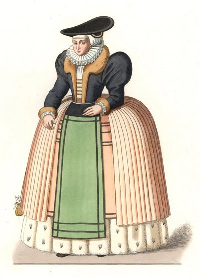 Mulher da burguesia alsaciana de Edmond Lechevallier Chevignard