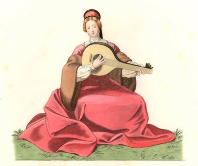 Mulher da nobreza inglesa de Edmond Lechevallier Chevignard