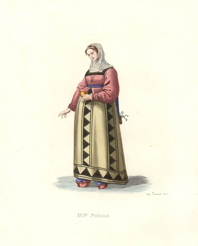 Mulher de Burgos, Espanha de Edmond Lechevallier Chevignard