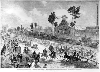 Oficinas de Eugene Delessert, Diretor Geral de Celebrações Públicas, do Le Monde Illustre, agosto de 1861 de Edmond Morin