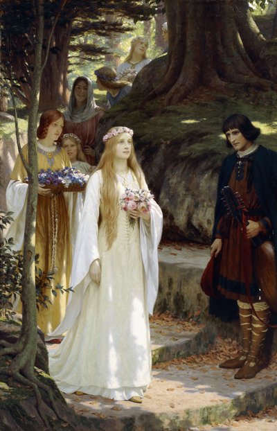 Feira Medieval Carioca - [ Tornando-se um cavaleiro ] Ordenação de um  Cavaleiro, por Edmund Blair Leighton, (1901) - Jovem sendo elevado à  dignidade de cavaleiro Na idade de sete ou oito