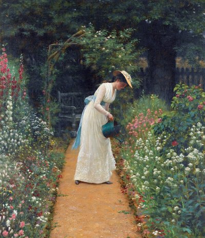 Jardim de Minha Senhora de Edmund Blair Leighton