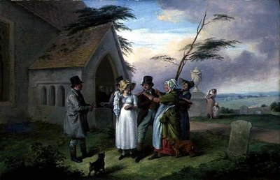 O Casamento Interrompido (óleo sobre painel) de Edmund Bristow