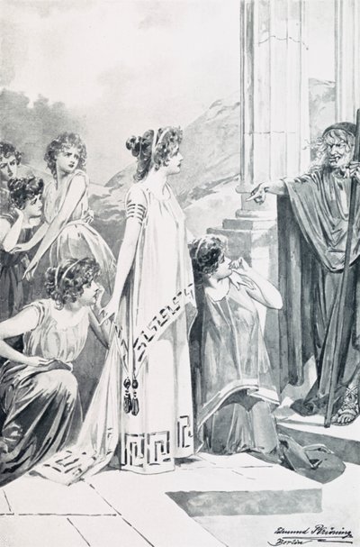 Ilustração para o Fausto de Goethe de Edmund Bruning