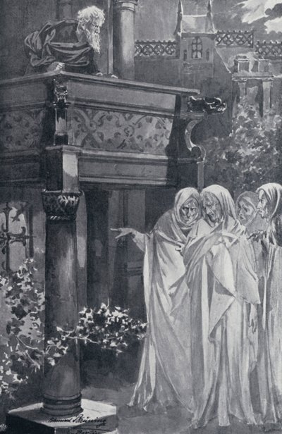 Ilustração para o Fausto de Goethe de Edmund Bruning