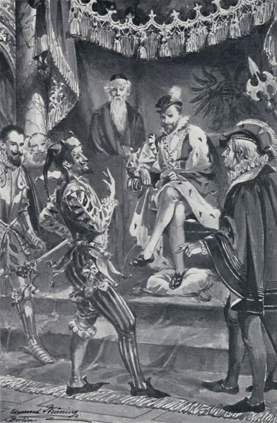 Ilustração para o Fausto de Goethe de Edmund Bruning