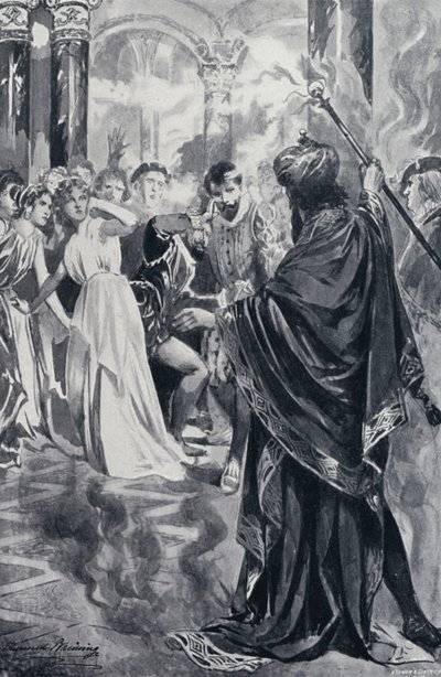 Ilustração para o Fausto de Goethe de Edmund Bruning