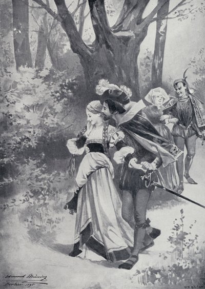 Ilustração para o Fausto de Goethe de Edmund Bruning