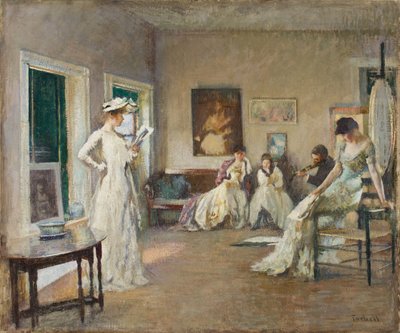 Ensaio no estúdio de Edmund Charles Tarbell