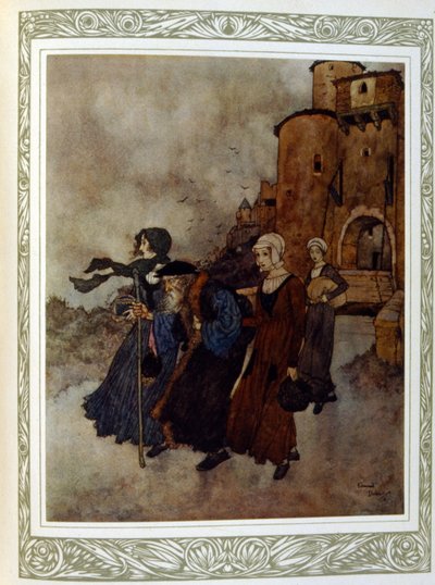Edição francesa de Contos de Hans Christian Andersen (impressão) de Edmund Dulac