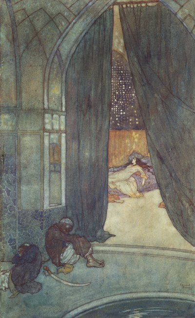 "Ele viu os Eunucos Negros a dormir" de Edmund Dulac