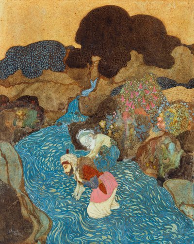 Sinbad, o Marinheiro e o Velho do Mar de Edmund Dulac