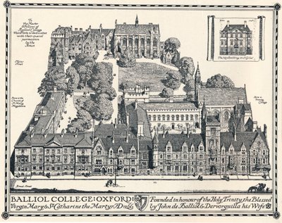 Balliol College, Oxford, 1905 de Edmund Hort New
