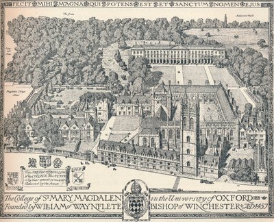 Faculdade Magdalen, Oxford, 1905 de Edmund Hort New