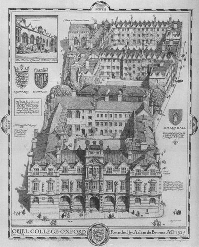Oriel College, Oxford, 1919 de Edmund Hort New