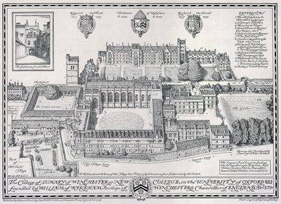 O Colégio de Santa Maria de Winchester ou New College, 1928 de Edmund Hort New
