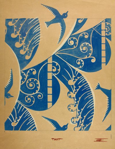 Taut, c.1930 (gouache sobre papel) de Edmund Hunter