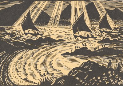 Três navios à vela de Edmund Hunter