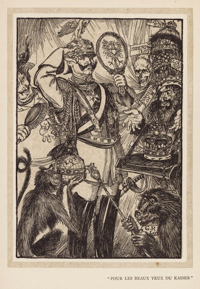 Grinalda do Kaiser: "Pour Les Beaux Yeux Du Kaiser" (litografia) de Edmund Joseph (after) Sullivan