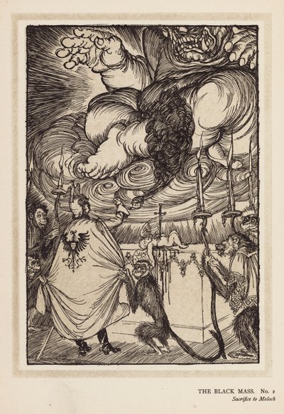 A grinalda do Kaiser: A Missa Negra (litografia) de Edmund Joseph (after) Sullivan